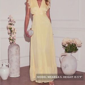 Vici Sunsational Butter Yellow Maxi Dress